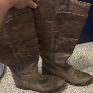 Frye grey/taupe Leather Boots